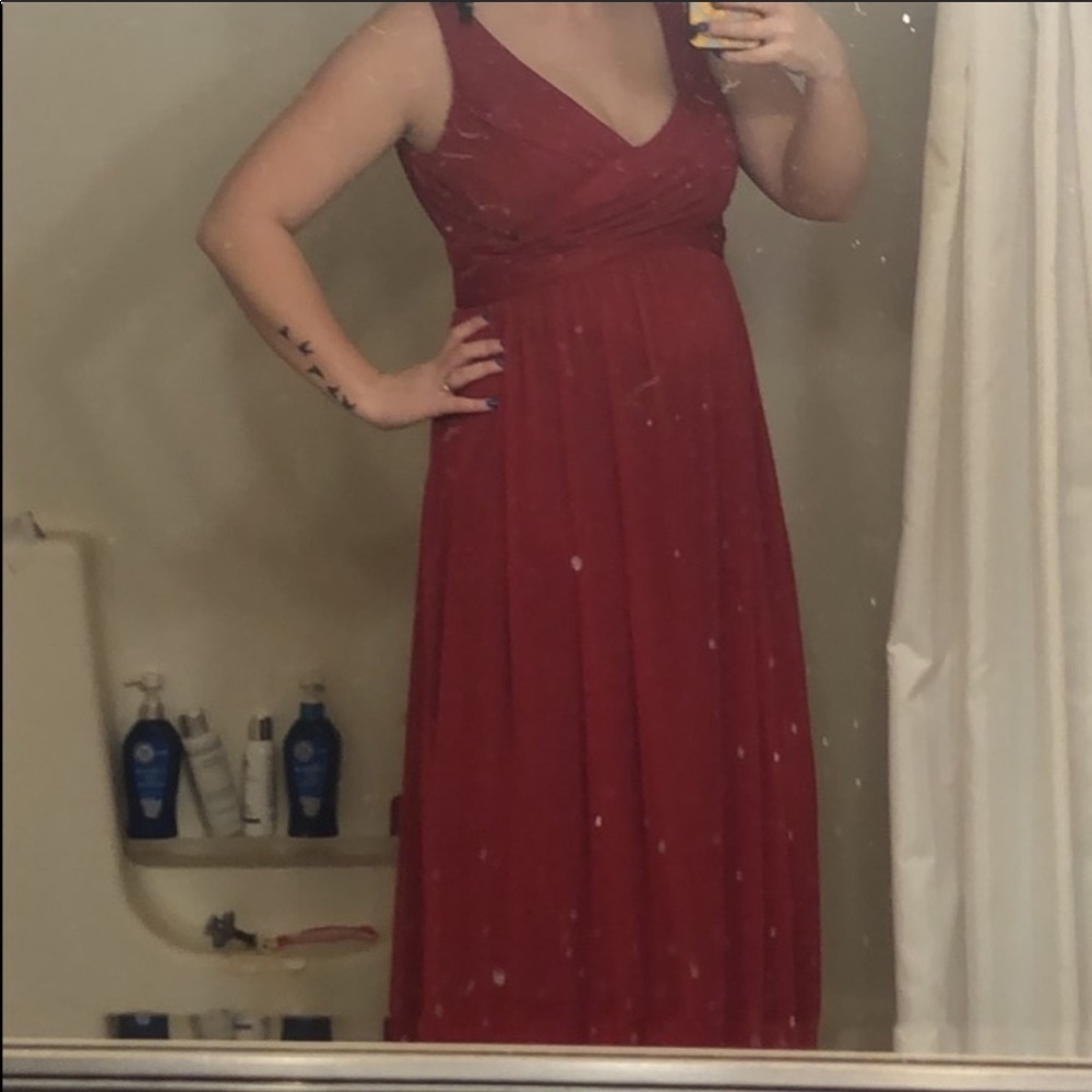 Red Bridesmaid dress